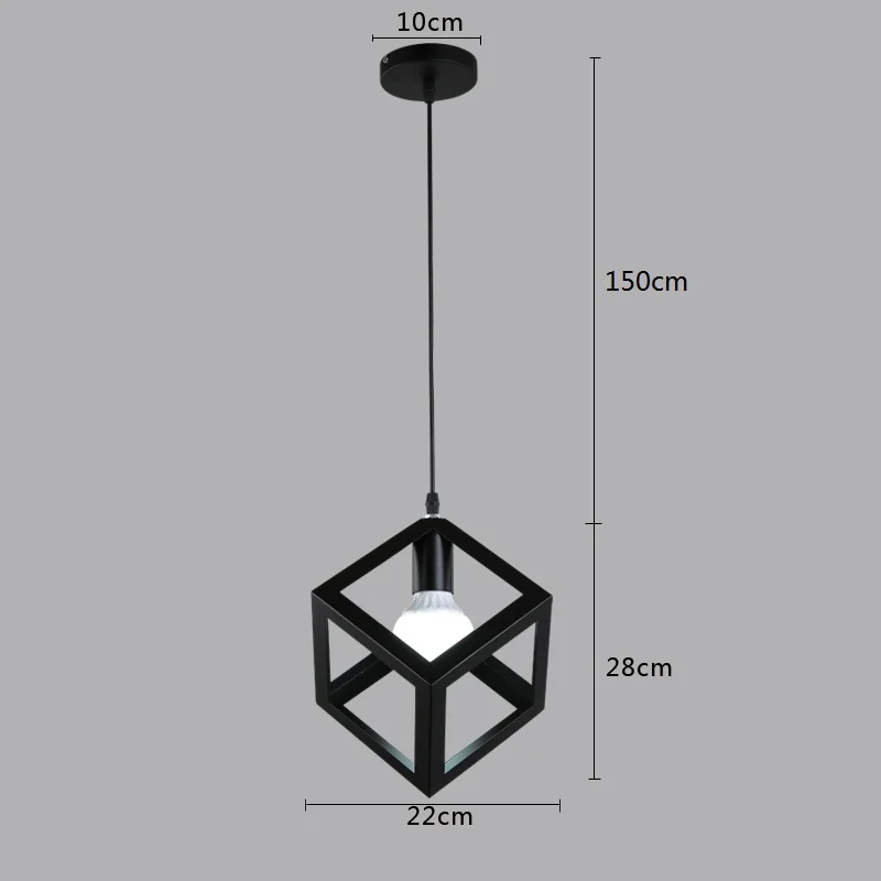 Современные подвесные светильники Подвесная лампа Lustre винтажный светильник промышленная лампа Lamparas De Techo Colgante современный скандинавский Лофт клетка - Цвет корпуса: 01