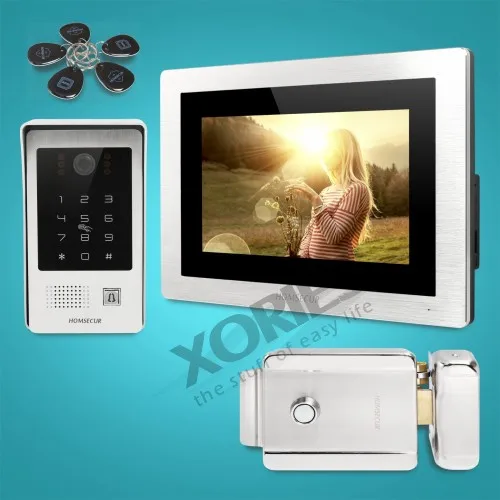 

HOMSECUR 7" Wired Hands-free Video Door Phone Intercom System+One Button Unlock BC091+BM714-S