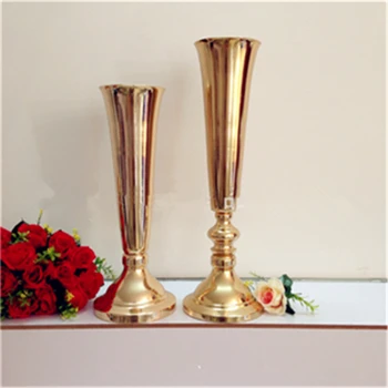 

new style Beautiful sliver mental gold candelabra flower vase vase for table centerpieces