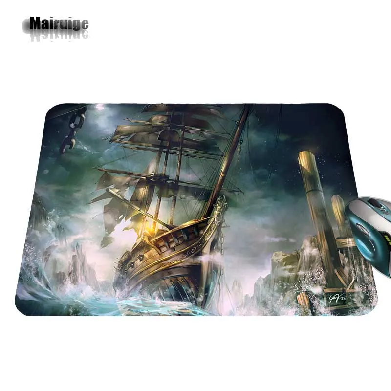 3pirate ship in a storm