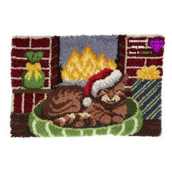 

cat diy carpets and rugs Needlework Kit handmade mats carpet Rug patchwork carpet Embroidery custom floor room carpet 52*38cm