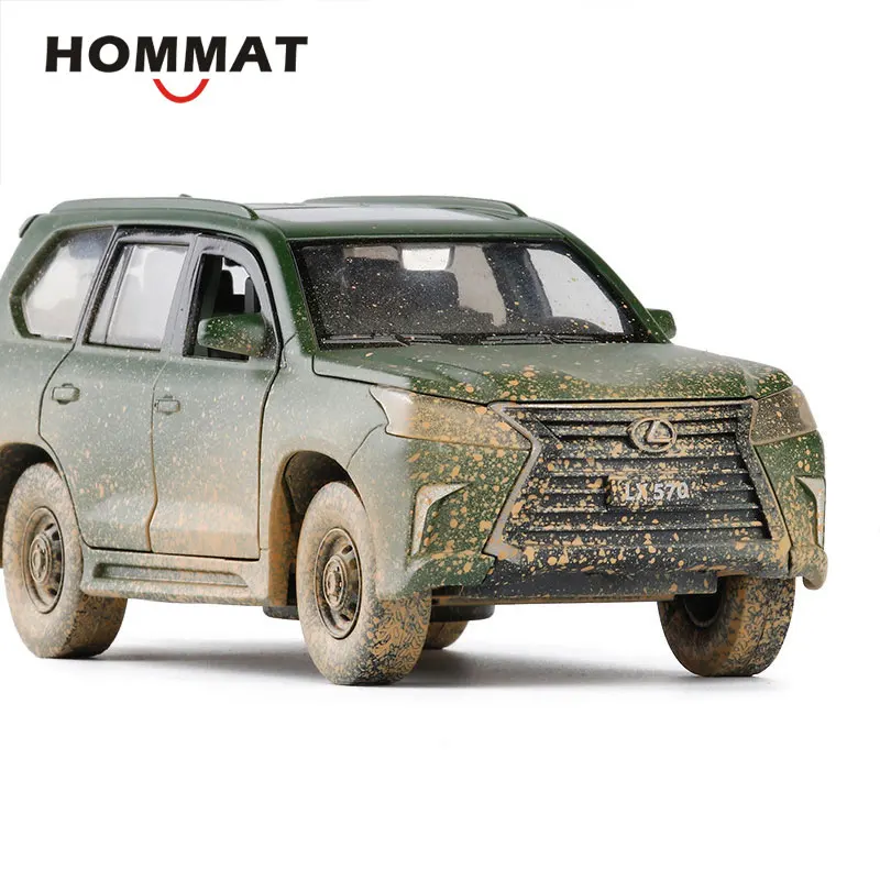 HOMMAT Simulation 1:32 JACKIEKIM Lexus LX570 внедорожный внедорожник модель автомобиля сплав литье