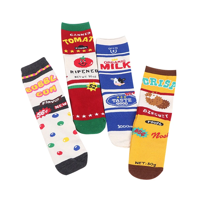 30 пар/лот SINGYOU Новинка удобные хлопковые носки года для женщин 2018 молоко Harajuku забавные носки для девочек зимние теплые женские обувь Chaussette