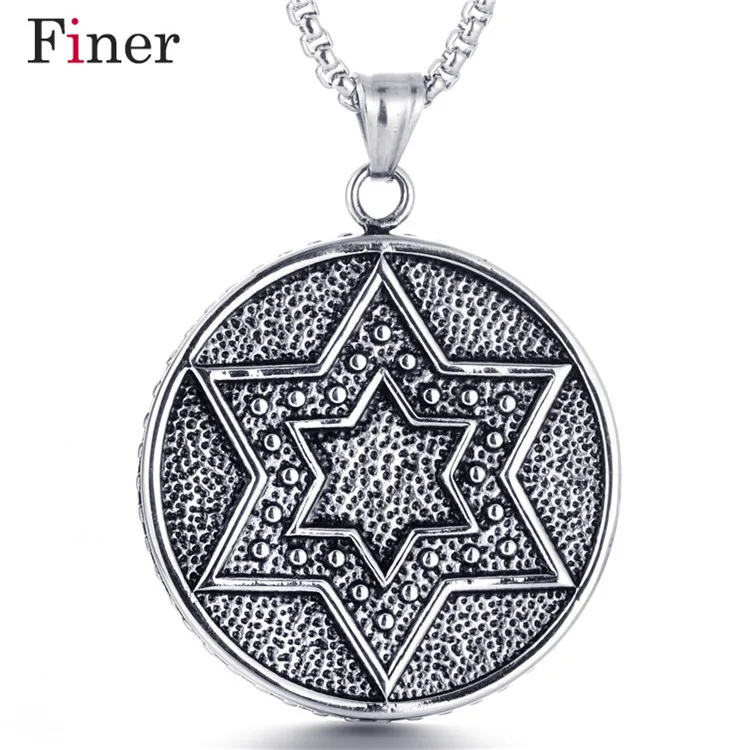 

Hip Hop Style Six Star Unisex Charms Pendant Necklace Choker for Men/Women Stainless Steel Jewelry Gifts Fashion Jewelry