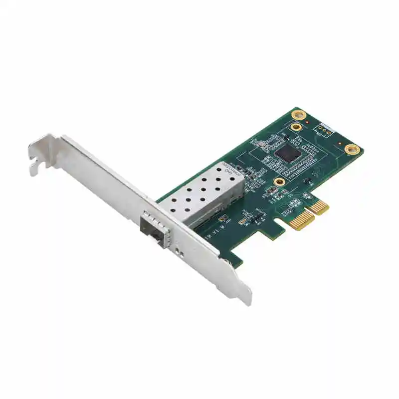 DIEWU Intel I210 PCIe Gigabit Одиночная SFP волоконная сетевая lan Карта