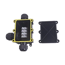 IP68 водонепроницаемый кабельный разъем железы электрическая из 3-х полосная черный электрическая распределительная коробка PG13.5 кабельный сальник для герметизации провода внешний Диаметр 9-12 мм