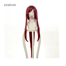 Ccutoo Tengen Toppa Gurren лагань Йоко красный/Золотой Длинный Синтетические волосы Косплэй парик с чипом хвост термостойкость Волокно