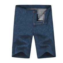 Мужские летние однотонные модные цветочный принт для мужчин's бизнес повседневное модные прямые Большой размеры высокое качество хлоп