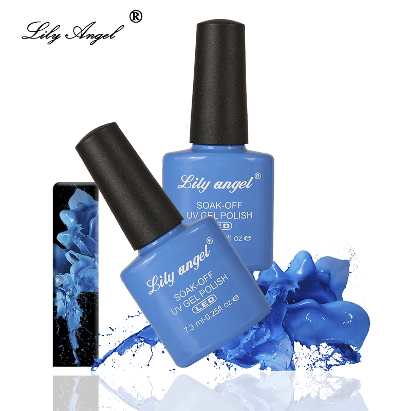 Lily Angel 7,3 мл Nail Art Дизайн Маникюр 110 Цвет Soak Off эмали гель для ногтей Светодиодный УФ гель лак для ногтей 39-76