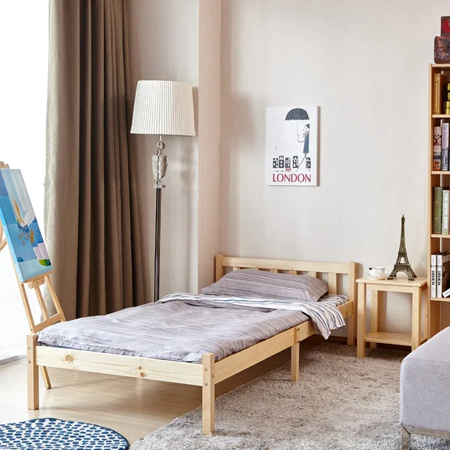 Aingoo 3ft Single Wood Bed Frame Base For Kids S Wooden Aingoo 3ft Single Wood Bed Frame Base For Kids S Wooden Sleeping Room Furniture Home In White