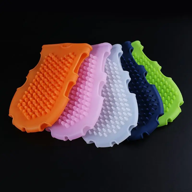 

1Pc Silicone Multifunctional Smooth Slimming Cellulite Brush Bathing Massage Glove Massager Relaxation Anti Fat Body