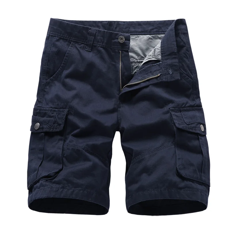 BOLUBAO, модные брендовые мужские шорты Карго, новые летние мужские хлопковые шорты, мужские рабочие шорты, высокое качество, мужские повседневные шорты - Цвет: Dark blue