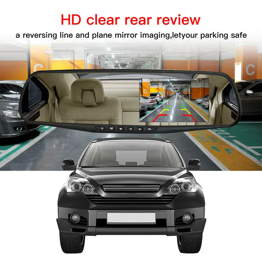 Franchise 4,3 ''HD Dual Lens Nachtsicht Auto DVR Dash Cam Vorne Und Hinten Spiegel Kamera Video Recorder Auto camcorder Dash Cam # Franchise 4,3 ''HD Dual Lens Nachtsicht Auto DVR Dash Cam Vorne Und Hinten Spiegel Kamera Video Recorder Auto camcorder Dash Cam #