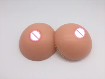 

800g/Pair C Cup Crossdress Fake Boobs Circular Silicone Breast Forms For Crossdresser Drag Queen Shemale Transgender