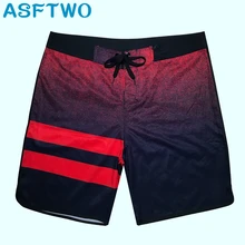 ASFTWO эластичные тканевые шорты для серфинга, мужские новые быстросохнущие пляжные шорты, мужские шорты для плавания, шорты для водных видов спорта