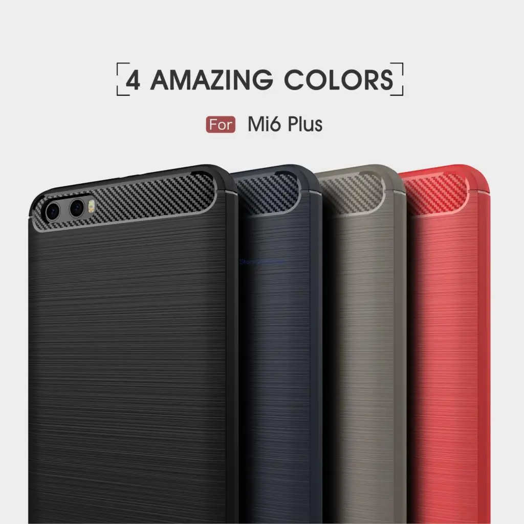 cheap TPU Case For Xiaomi Mi 6 Plus 6Plus Carbon Fiber Cover For Xiao mi 6 Plus For Xiaomi Mi 6 Plus 6Plus For Xiao mi 6 Plus Cover