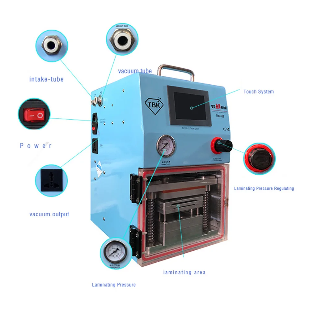 دستگاه لمینیتور و تعویض گلس TBK-108