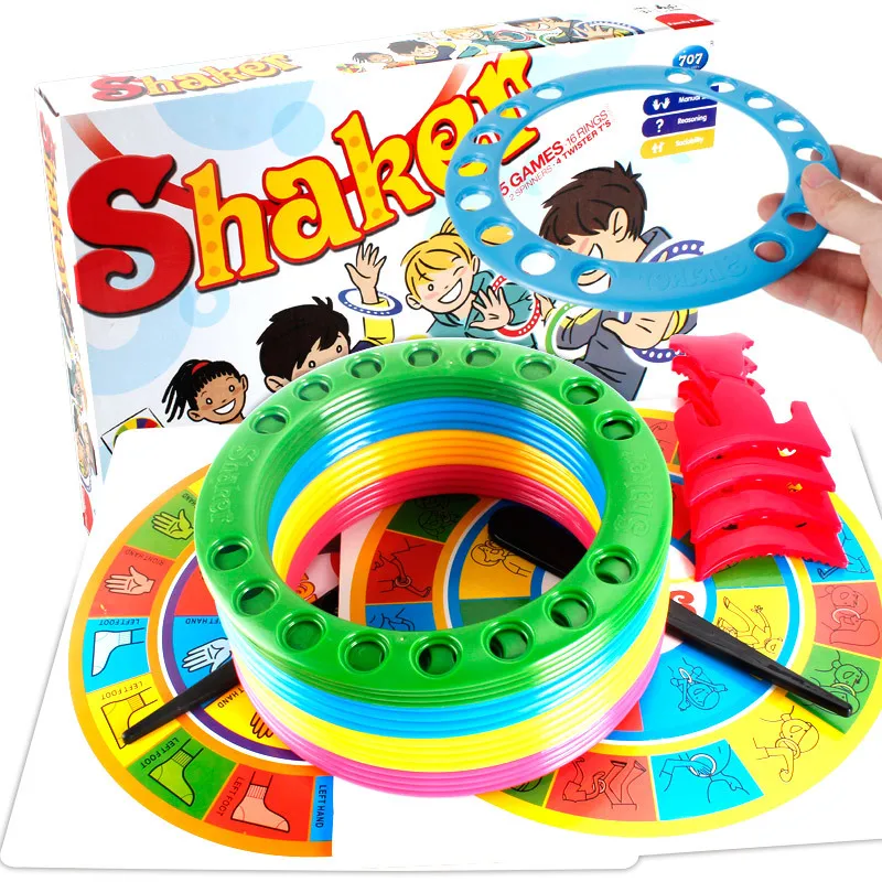 Интерактивные Веселые Развлечения для родителей и детей, настольная игра шейкер твист, вечерние головоломки для семьи, друзей, взрослых детей