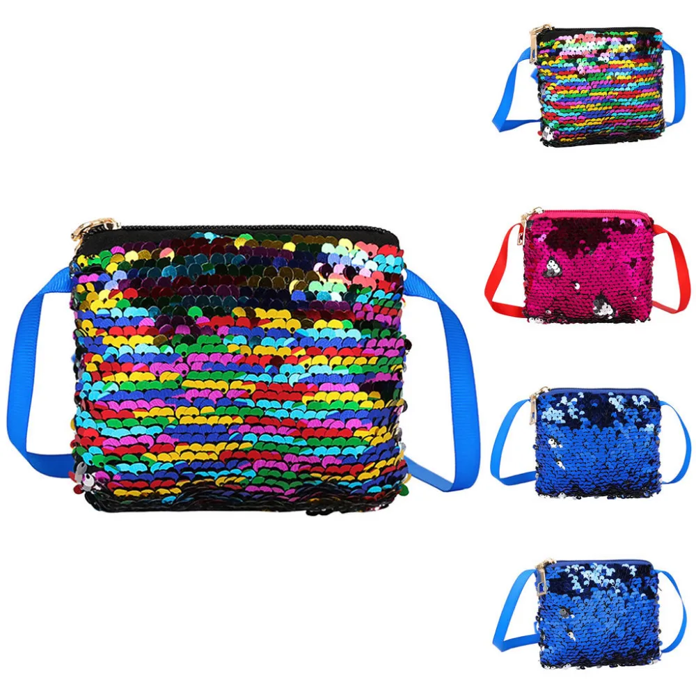 

Fashion Womens Child Sequin Crossbody Bag Shoulder Bags Messenger Bag Coin Bag For Teenager Girls