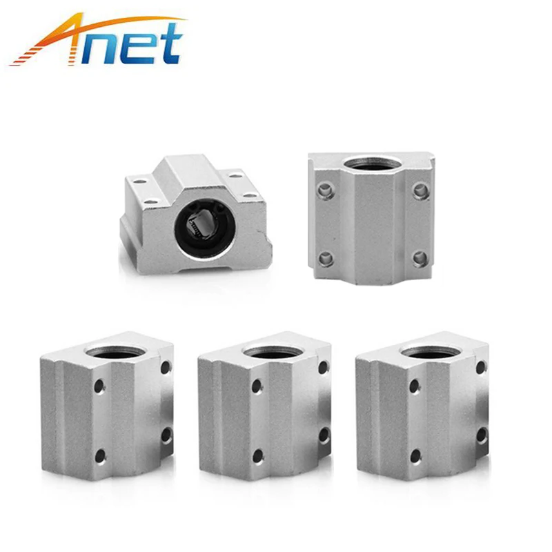 

Anet 3D Printer Part 30mm SCS8UU Bearing Pillow Block Box-type Linear Motion Ball Bearing Slider Block for anet a8 a6 3D Printer