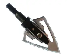 Free shipping 6pcs/lot 100grain 6 blades fighter broadhead arrow tip for crossbow and compound bow hunting