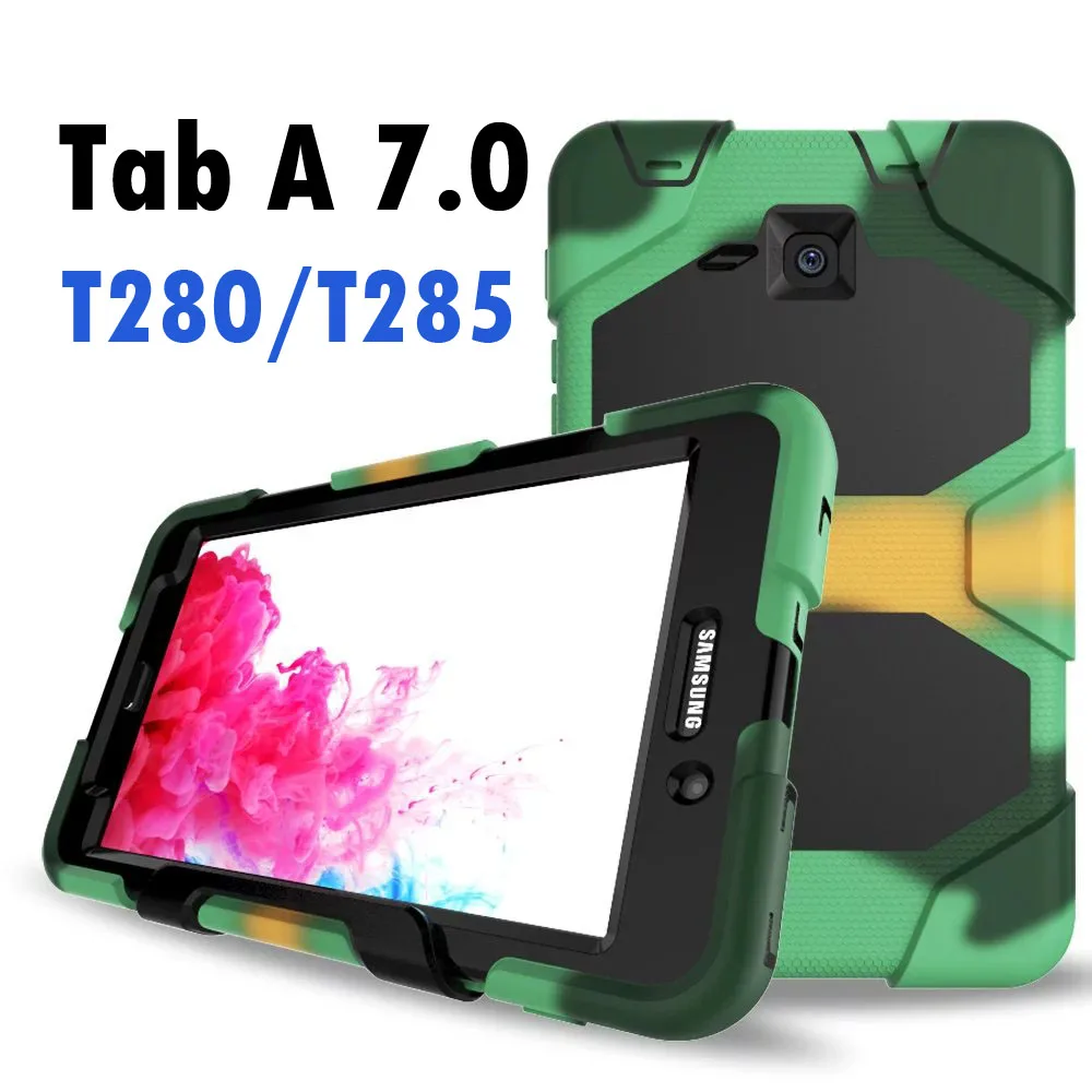 Для Samsung Galaxy Tab A 7 0 SM-T280 SM-T285 противоударный Гибридный чехол подставки Чехол W/ Bulit в