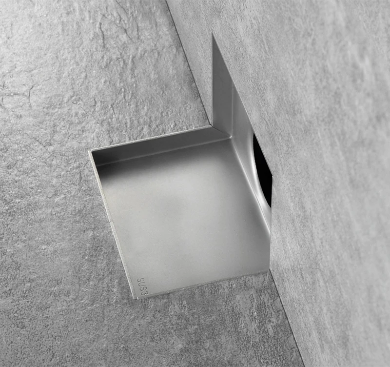 side shower drain