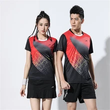 1* комплект мужской и женский спортивный свитер/шорты/кюлоты комбинация простой и мягкий Быстросохнущий Бег для ракеток для бадминтона и тенниса, тренировочная одежда