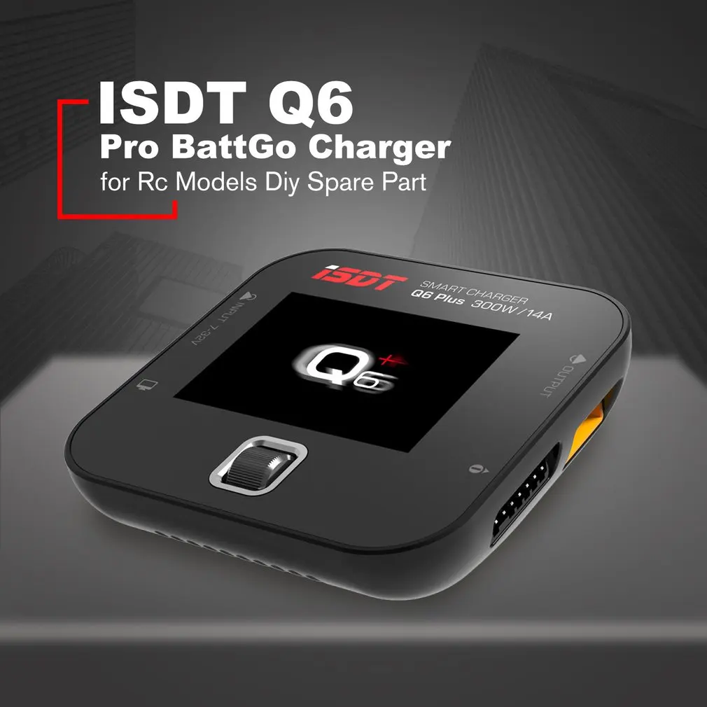 

ISDT Q6 Pro Battgo 300W 14A Handheld Lipo Battery Balance Charger Intelligent Digital Charger For Rc Models Diy Spare Part