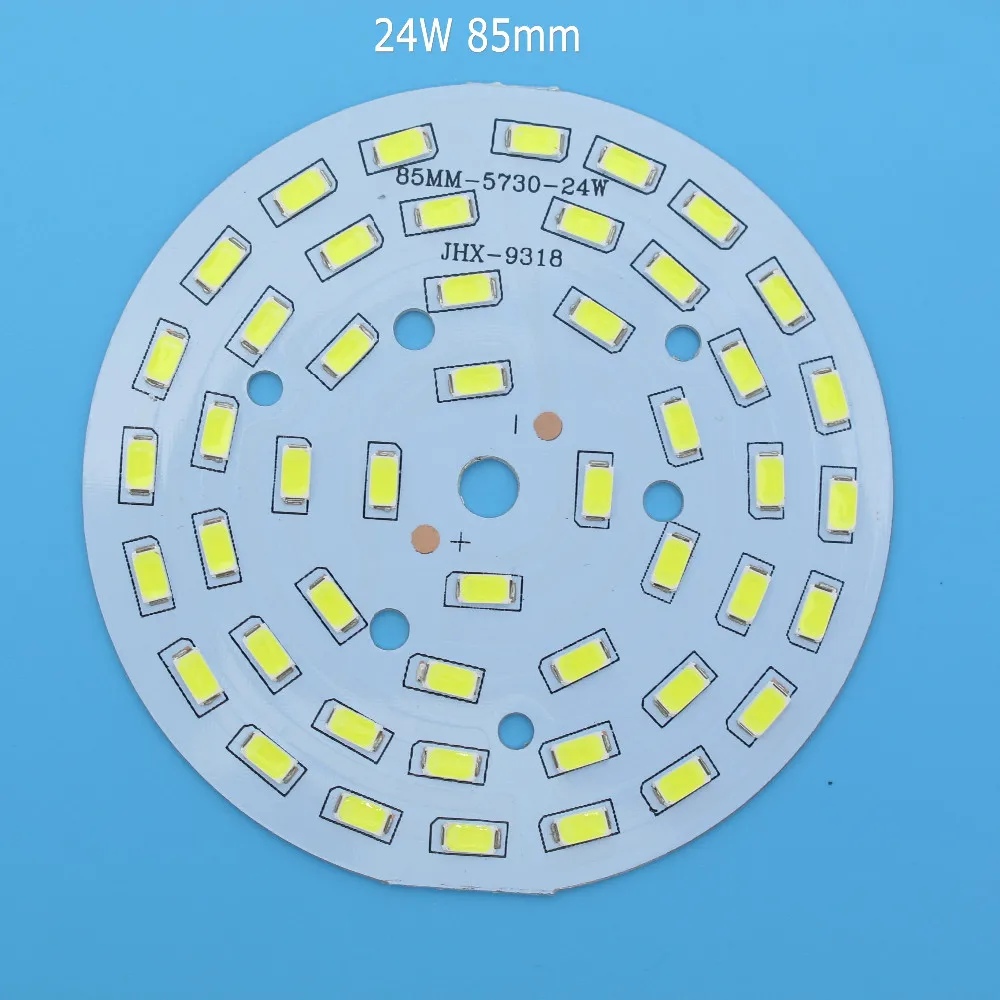 1 шт. SMD5730 светодиодный PCB 21 Вт 24 Вт 30 Вт 36 Вт 85 мм 110 мм 112,8 мм 120 мм белый/натуральный белый/теплый белый источник света для светодиодный лампы