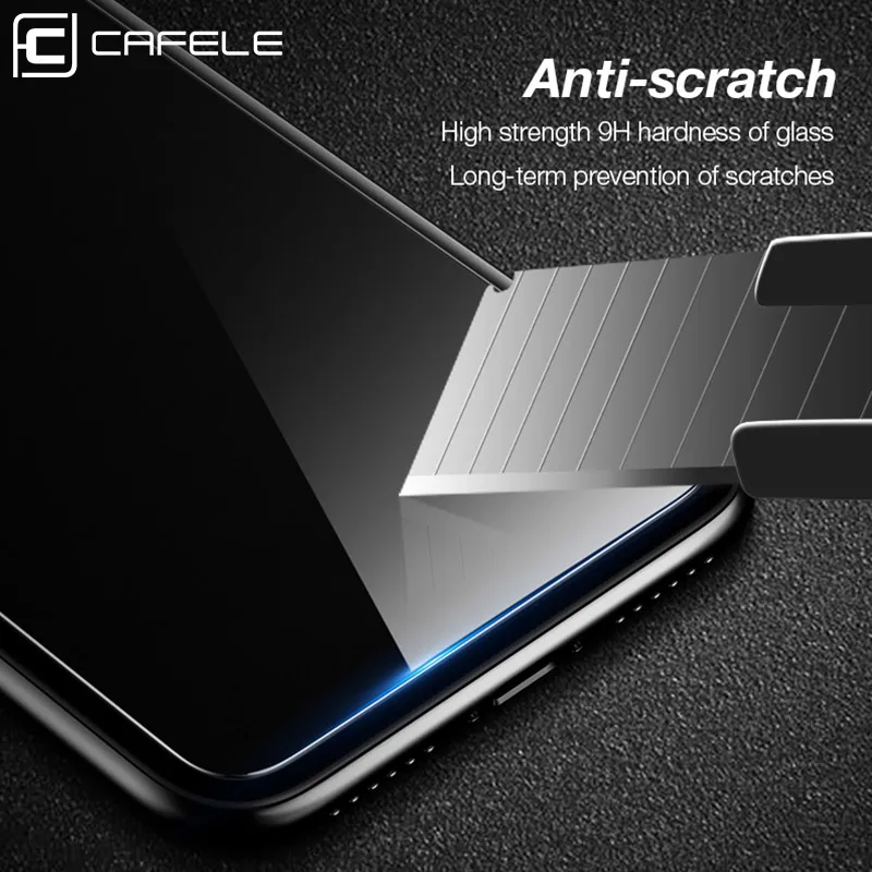 CAFELE HD прозрачное закаленное стекло для iPhone X 10 5 5s SE 6 s 7 8 Plus защита экрана 2.5D