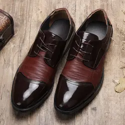 Размер 38 ~ 48, мужская деловая обувь, фабричная обувь, брендовые трендовые кожаные мужские модельные туфли, # SH752