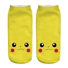 Для женщин Повседневное носки милые укороченные носки женские носки Покемон носки Пикачу