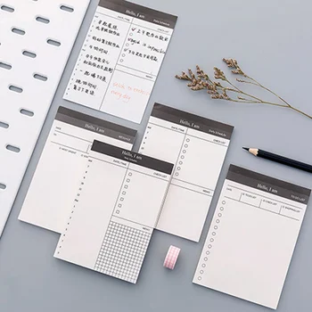 

2018 Small Paper Memo Pad Daily Planner Office Desk Check List Notepad To Do List Schooll Office Stationery