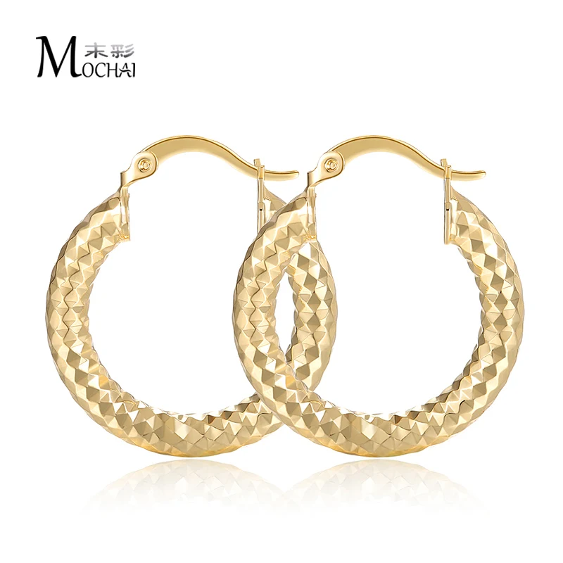 Простые металлические маленькие круглые серьги-кольца, блестящий золотой цвет, модные брендовые ювелирные изделия для женщин, геометрические новые ZK30 25 мм - Окраска металла: Gold