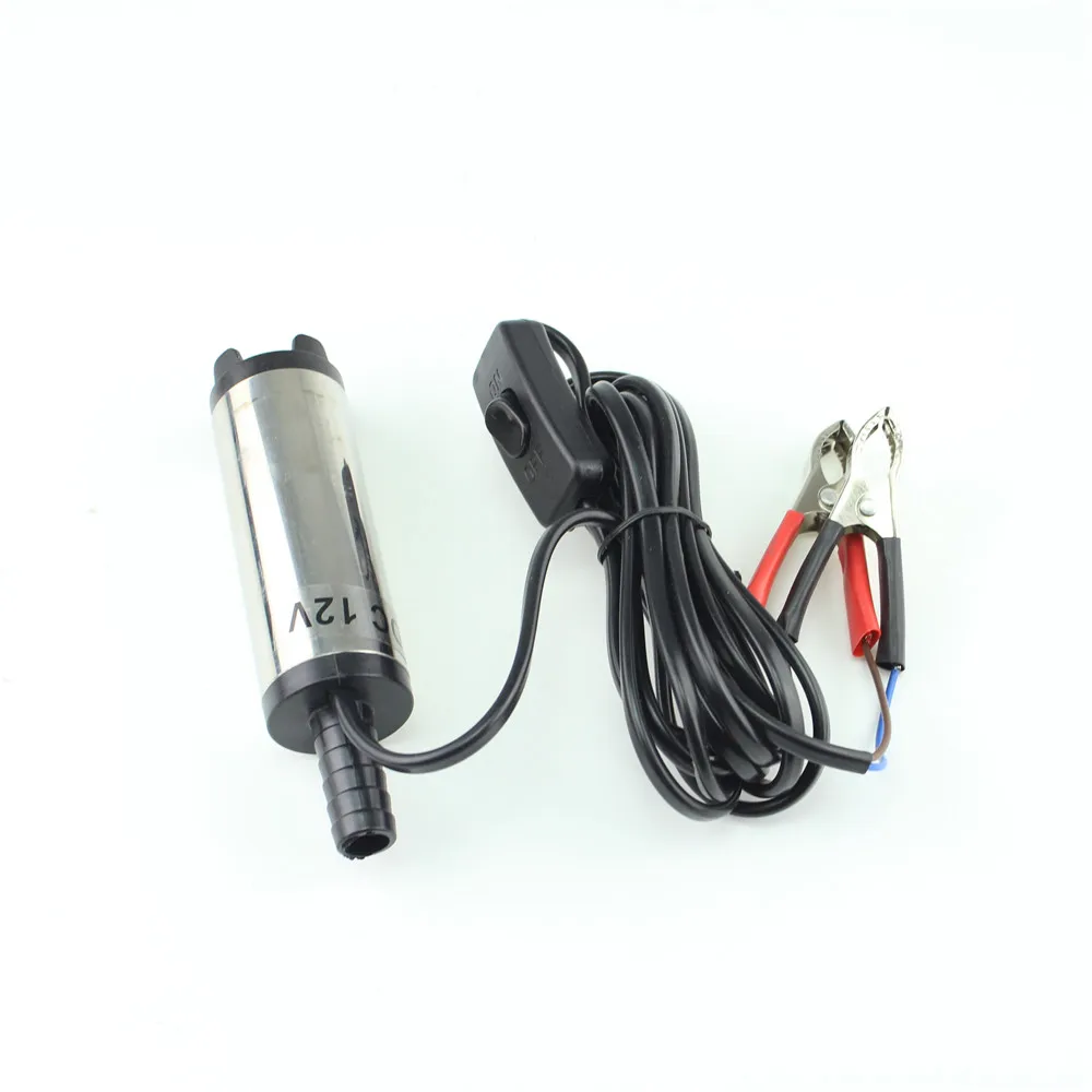 Bomba de Transferência de Óleo Combustível de Água Carro de Acampamento do Petróleo Bomba Elétrica Mini Diesel Truck Boat Submergível Inoxidável 38mm Dc12v 3 Automóveis e motos