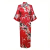 Pink Chinese Women Silk Rayon Robes Long Sexy Nightgowns Yukata Kimono Bath Gown Sleepwear Plus Size S M L XL XXL XXXL A-030 ► Photo 3/6
