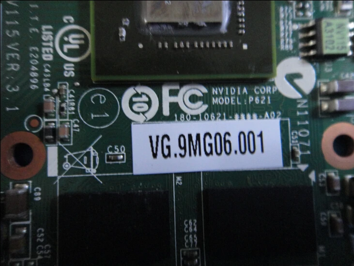 Отремонтированы nvidia geforce 9300 m gs (g98 630 у2) ddr2 256 МБ 64bit mxm ii vg.9mg06.001 видеокарты ноутбука