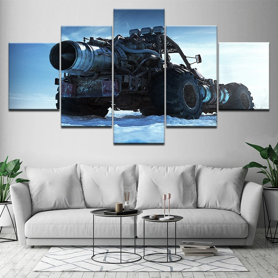 Cool tank 5 шт. HD обои художественный холст печать современный постер модульная
