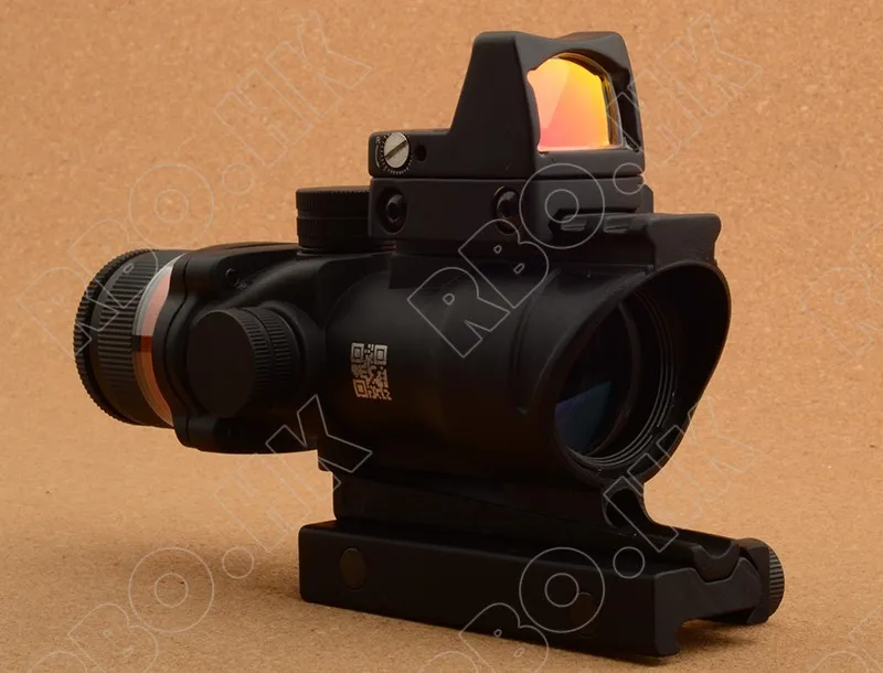 Тактический trijicon Acog Стиль 4x32 красный оптический волоконный прицел и 1 точечный
