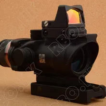 Тактический trijicon Acog Стиль 4x32 красный оптический волоконный