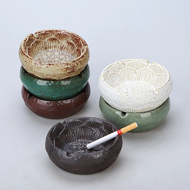 Various of Decorations Ceramic Creative Personality Ashtray Embossed