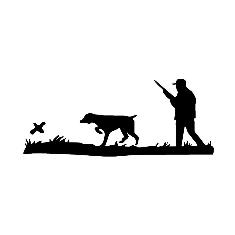 17 4 7 2CM Interesting Hunter Hunting Quail Car Decals Motorcycle Sticker Covering The Body Shape