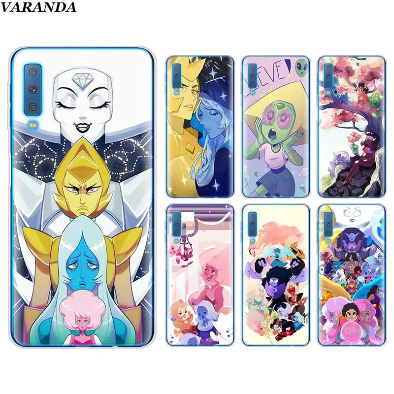 

Steven Universe Silicone Phone case for Samsung Galaxy A7 A6 A8+Plus A9 2018 S10 Plus S10e M20 M30 TPU Soft case