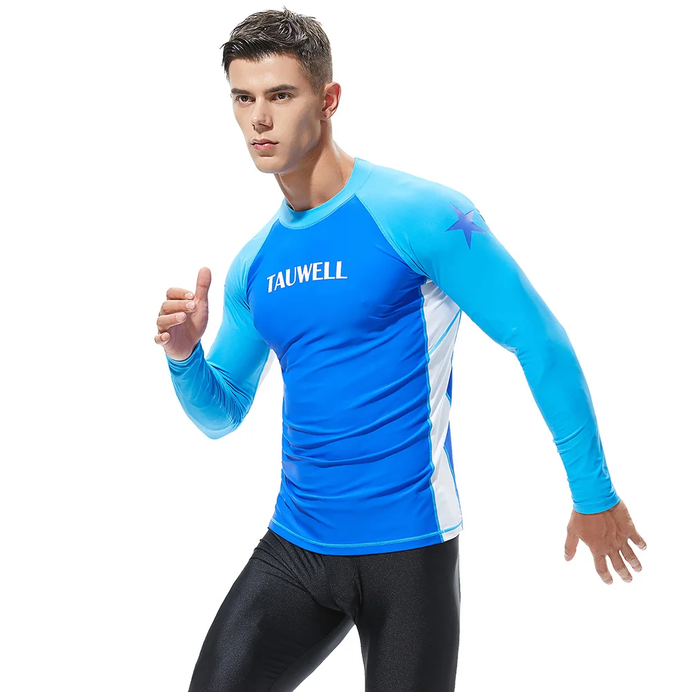 

Men Perfesional T-shirt Tights Quick-drying Moisture Wicking Running Sport Exceise T Shirt Fitness Long Sleeve Top Surfing beach
