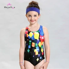 Новые детские купальники с быстросохнущим принтом, Цельный купальник, Детские профессиональные купальные костюмы, праздничный пляжный спортивный купальник для девочек