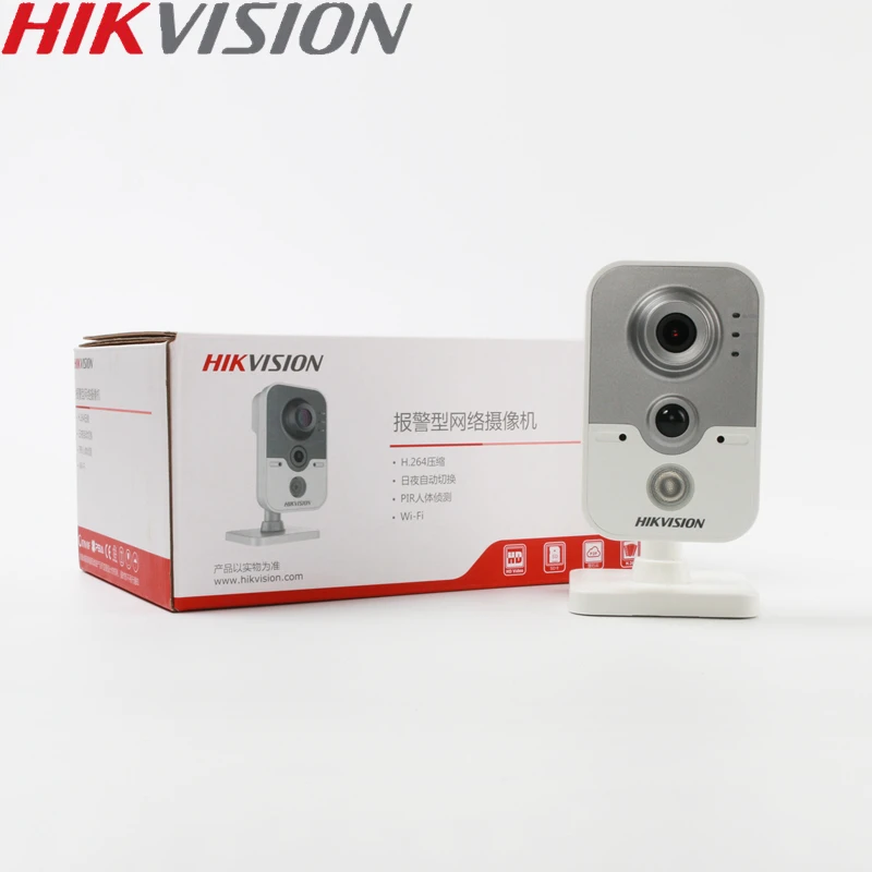 HIKVISION DS 2CD3410FD IW многоязычная версия 1MP/720P куб ip камера мини беспроводная для ухода