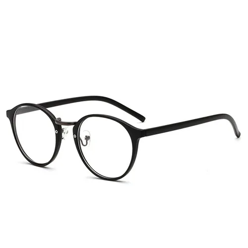 Винтажные женские очки, оправы для очков, прозрачные линзы из смолы, очки, женские оптические очки, аксессуары для очков - Цвет оправы: Черный