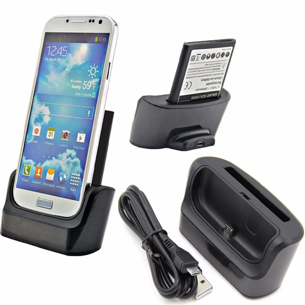 Dual Charging Battery Charger Phone Holder Cradle Dock Stand Phone Charger For Samsung Galaxy S4