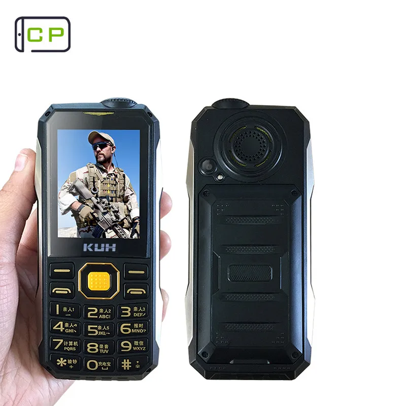 Оригинальный прочный сотовый телефон KUH T998 с внешним аккумулятором ударопрочный